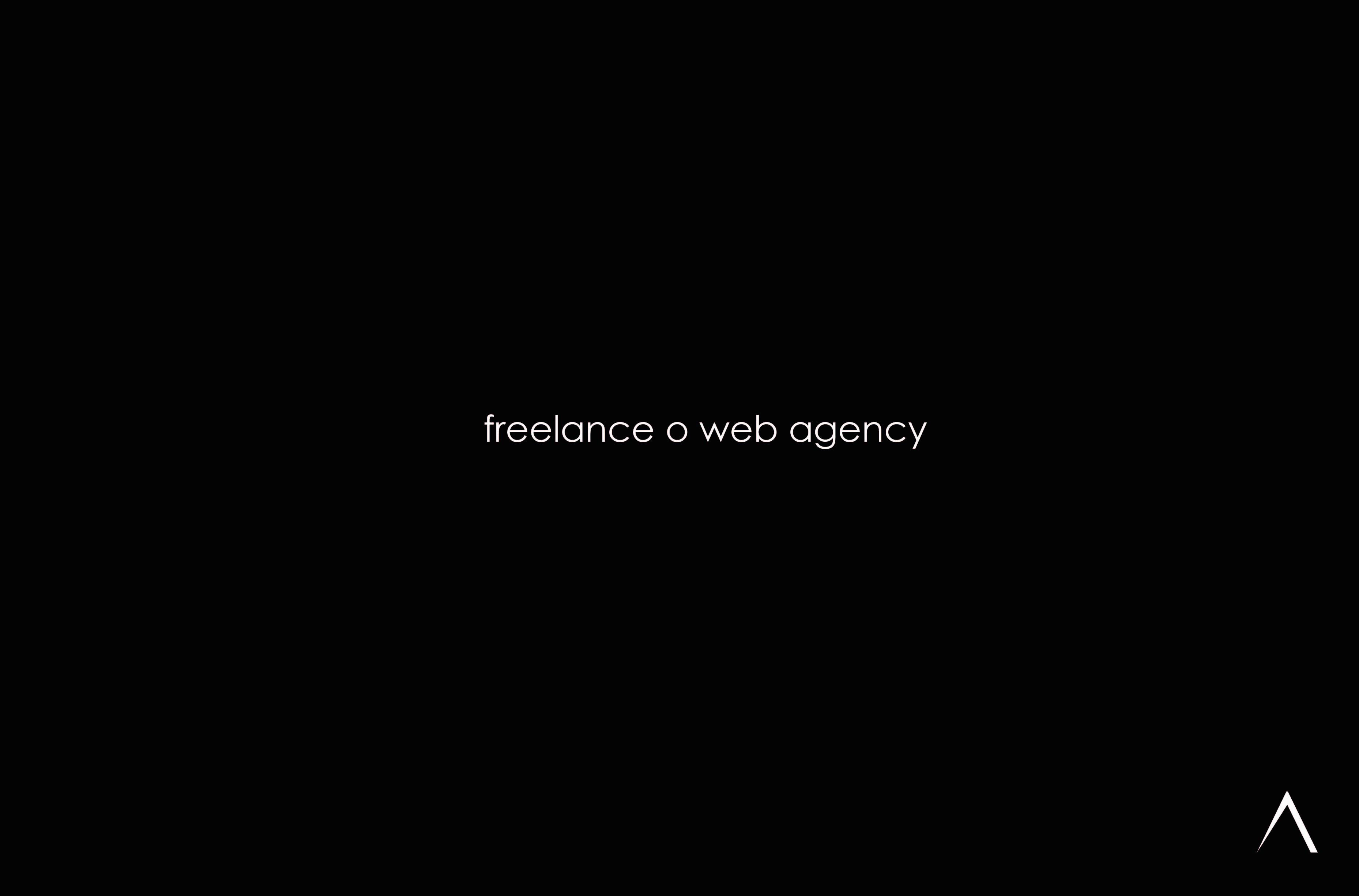 Freelance o Web Agency? A chi affidarsi